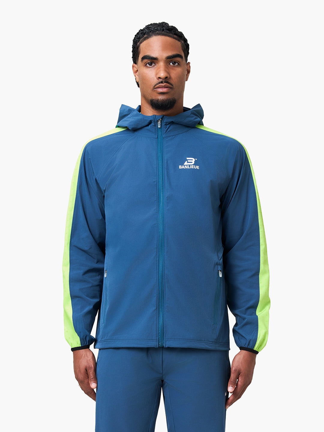 PERFORMANCE HOODED TRACKTOP | SEA MOSS | SEEDING