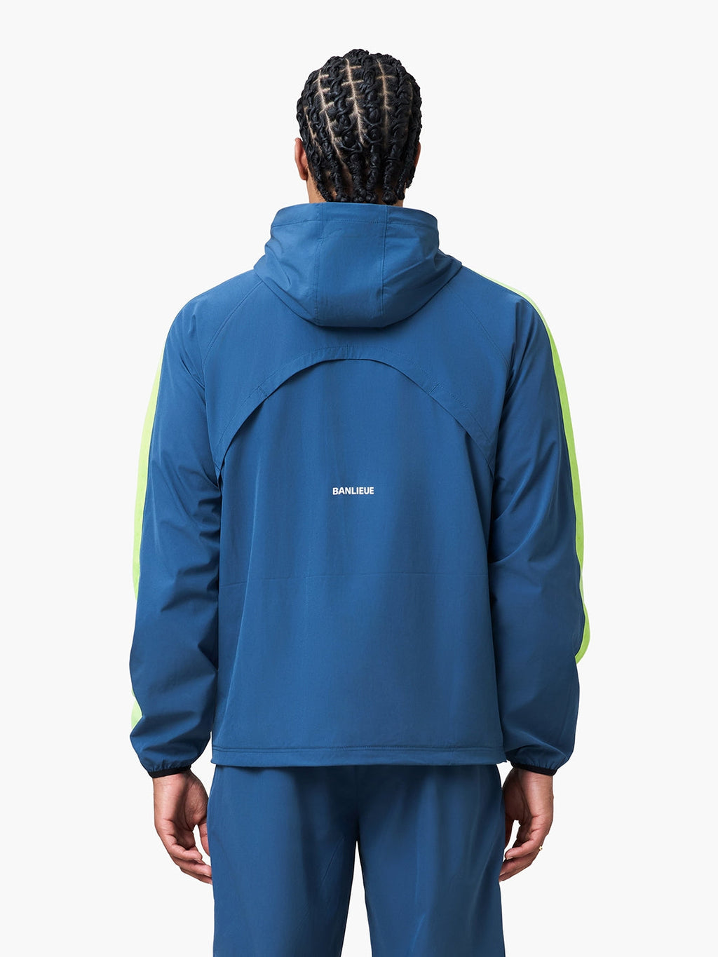 PERFORMANCE HOODED TRACKTOP | SEA MOSS