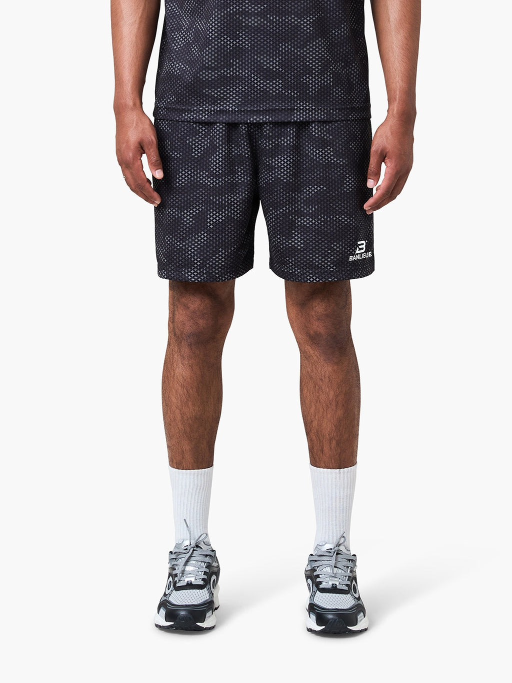 CAMO+ SHORTS | BLACK / CAMO | SEEDING
