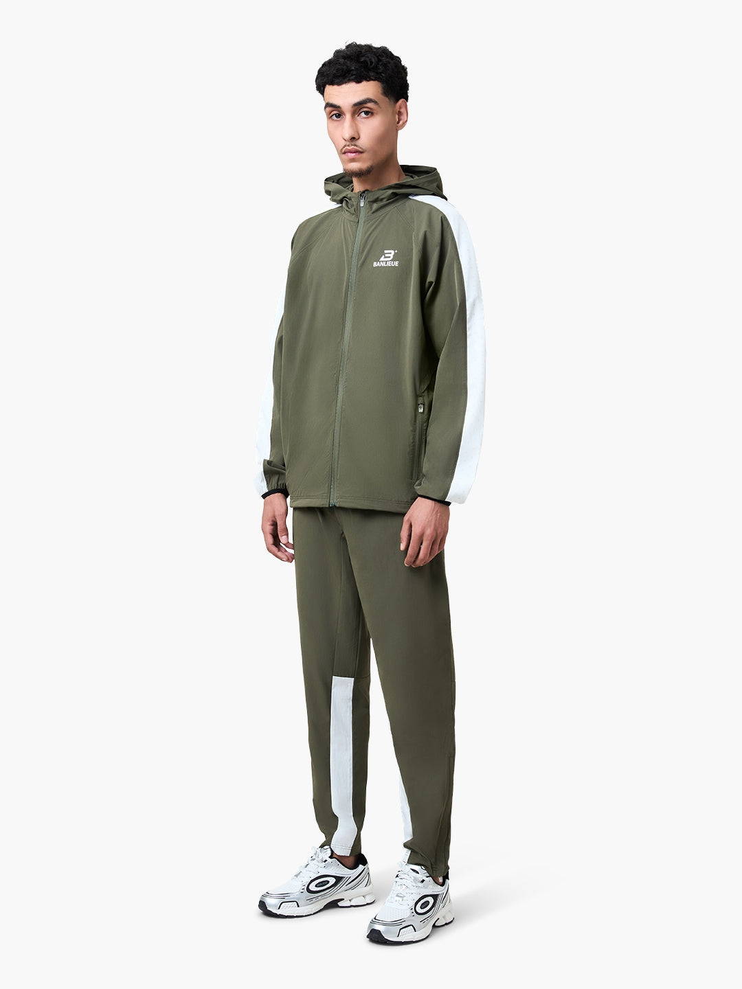 PERFORMANCE HOODED TRACKTOP | OLIVE