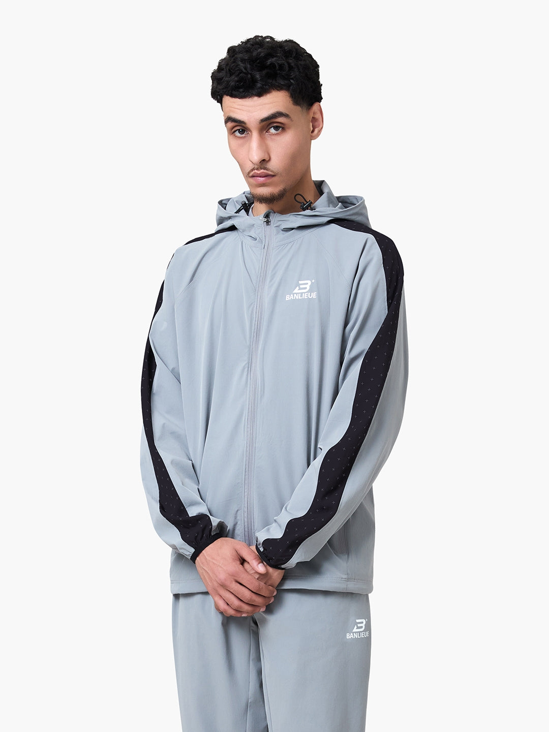PERFORMANCE HOODED TRACKTOP | GREY | SEEDING