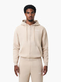 SCRIPT HOODED VEST | BEIGE