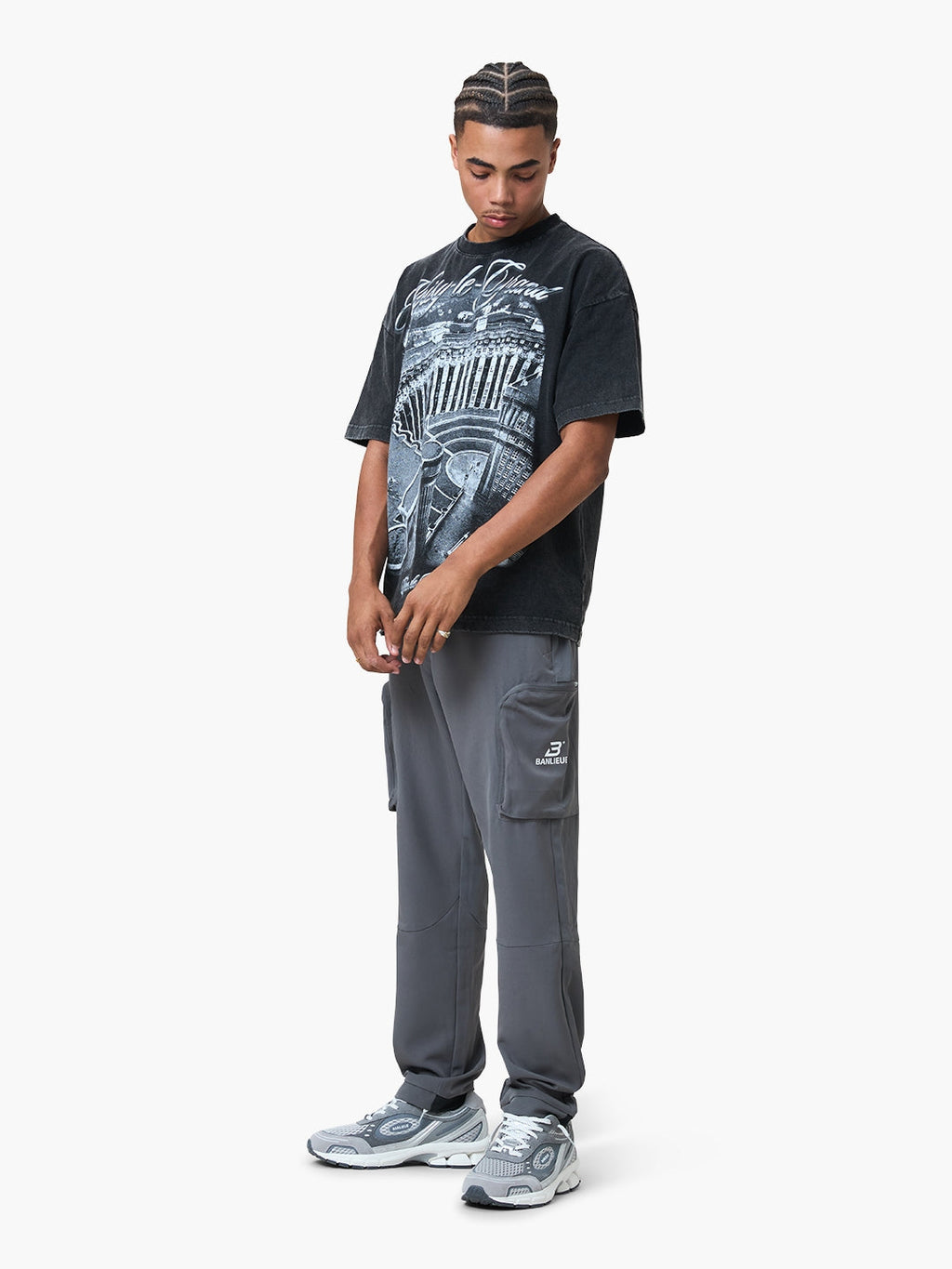 B+ CARGO PANTS | GREY