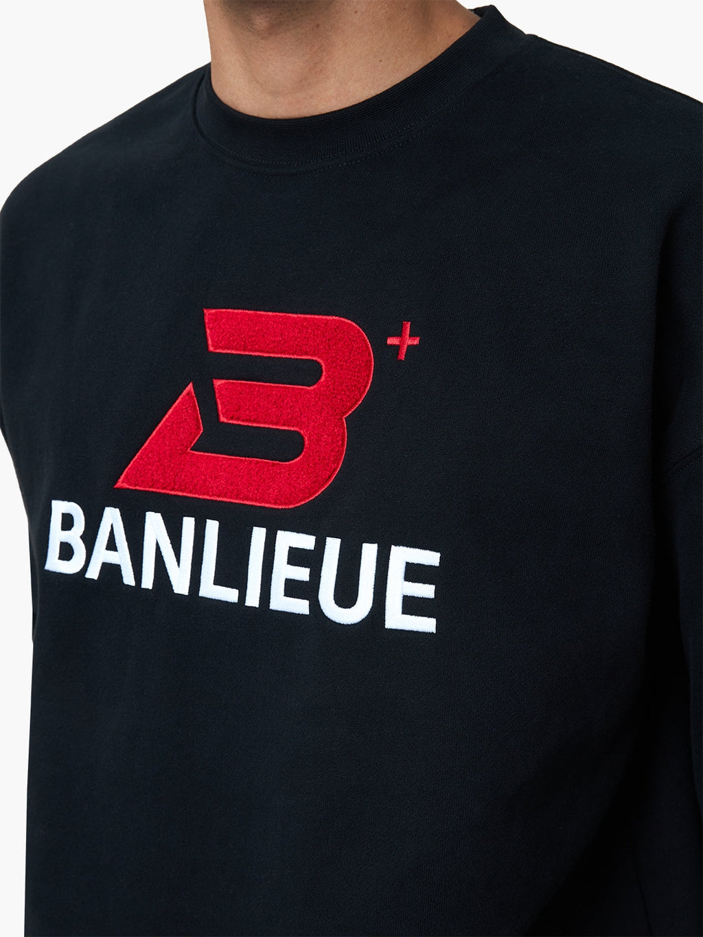 CHENILLE B+ SWEATER | BLACK / RED