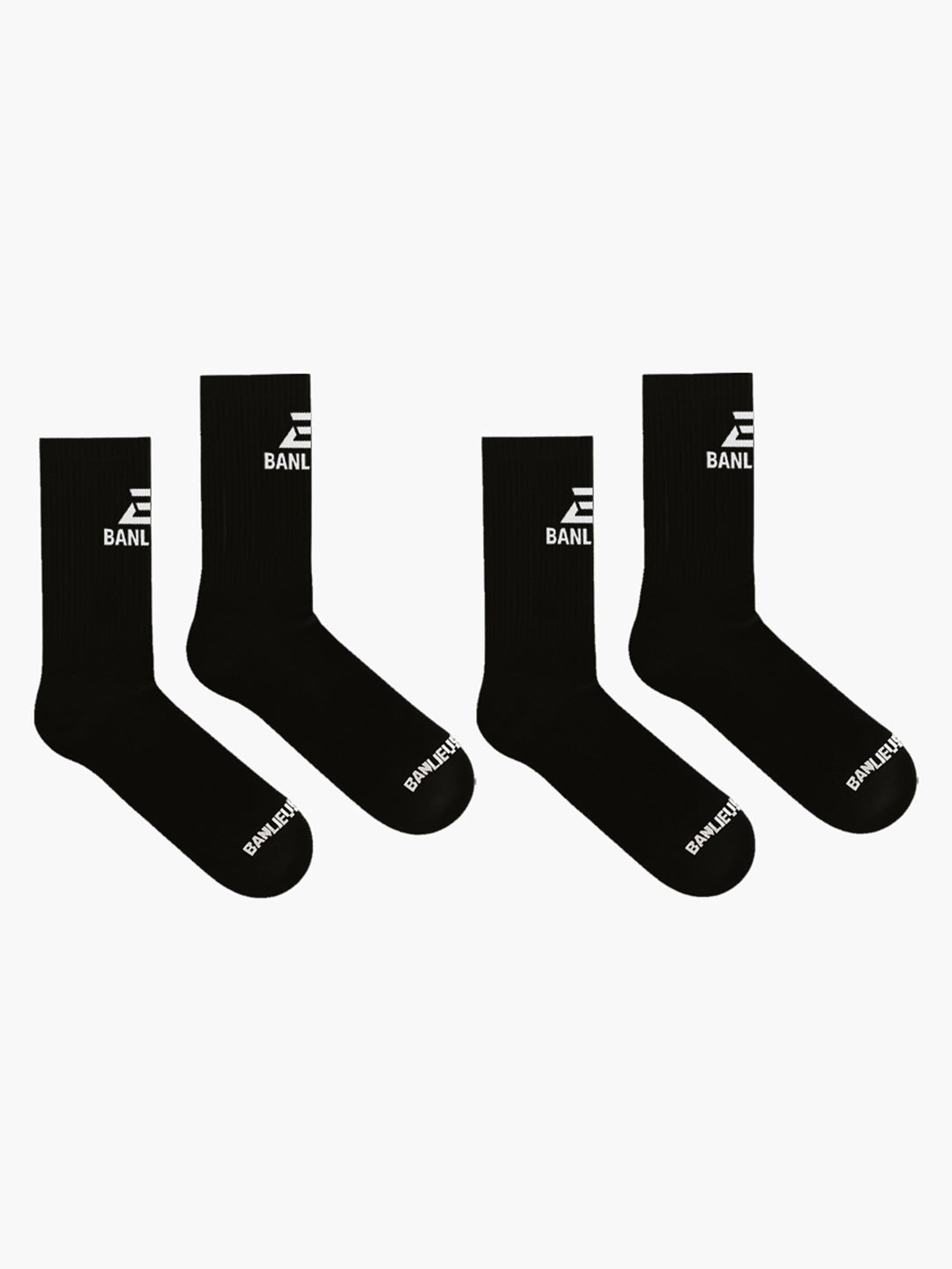 B+ LOGO SOCKS | BLACK