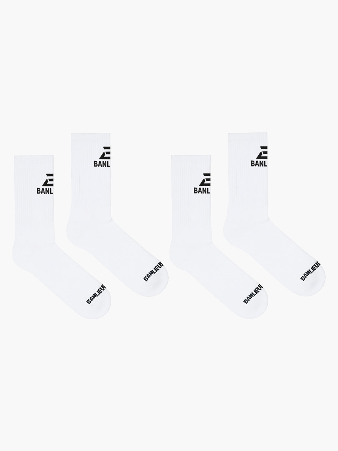 B+ LOGO SOCKS | WHITE  | SEEDING