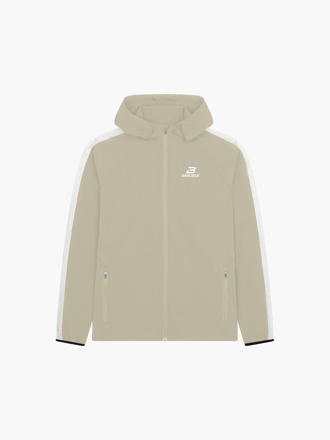 PERFORMANCE HOODED TRACKTOP | TAUPE | SEEDING
