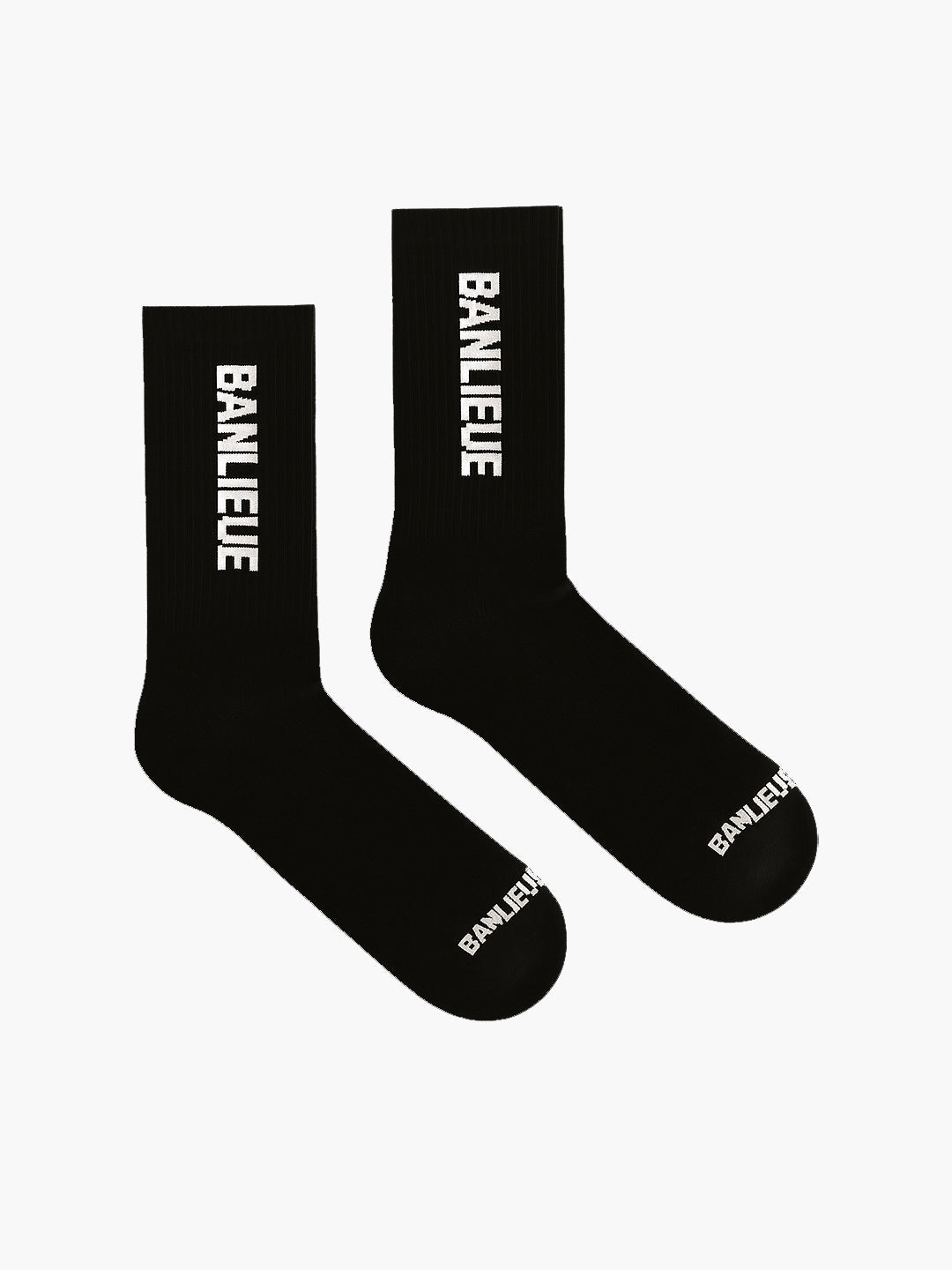 B+ SCRIPT LOGO SOCKS | BLACK | SEEDING