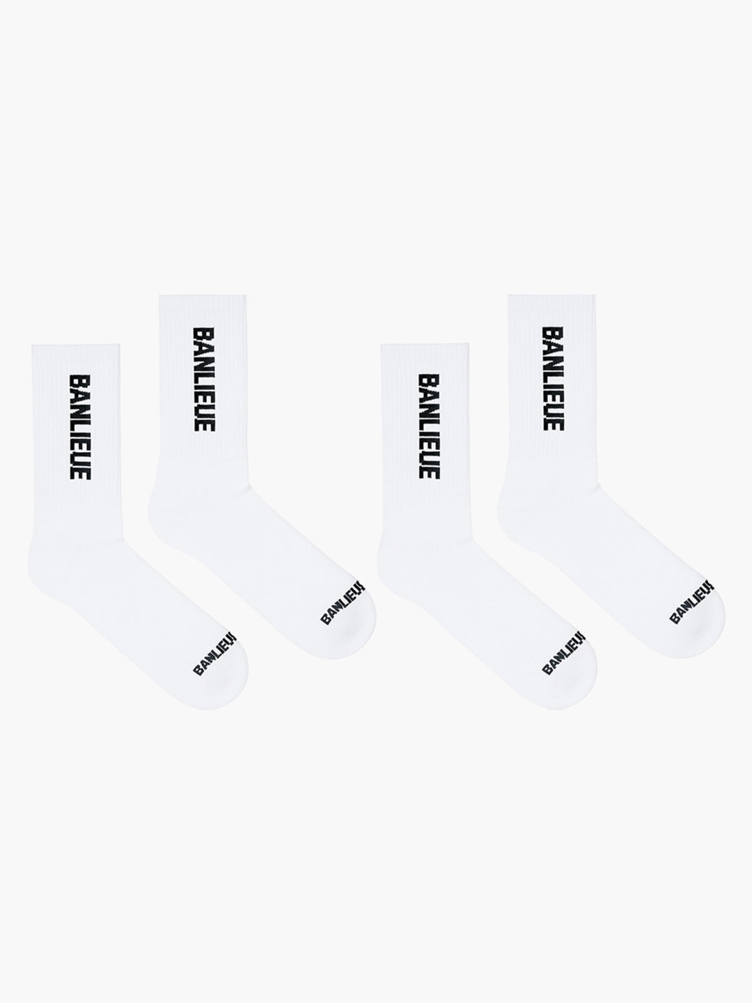 B+ SCRIPT LOGO SOCKS | WHITE | SEEDING