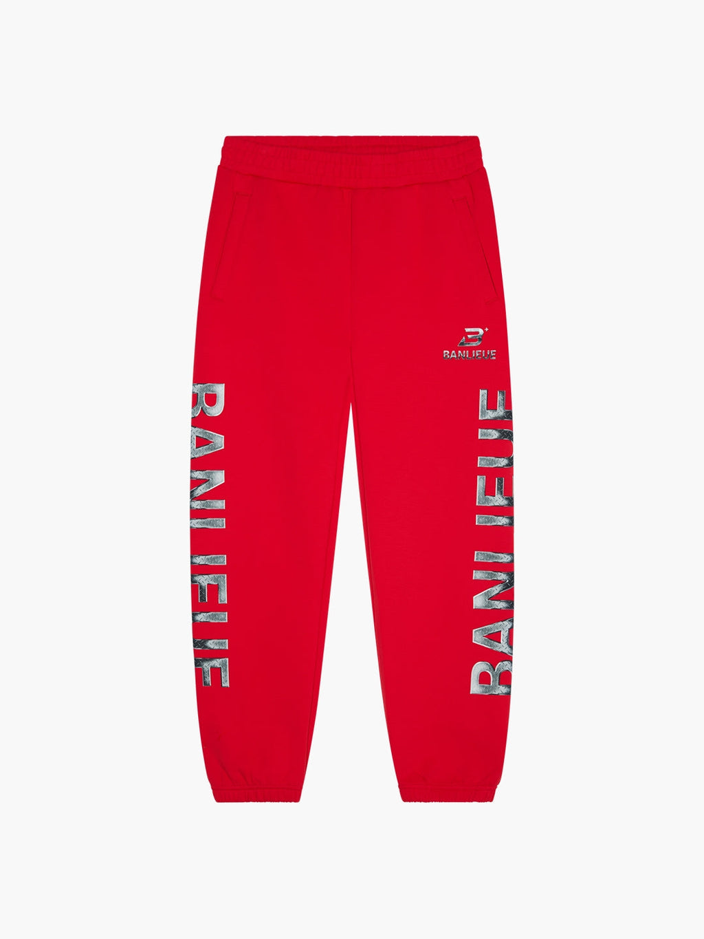 CHROME V2 SWEATPANTS | RED / SILVER