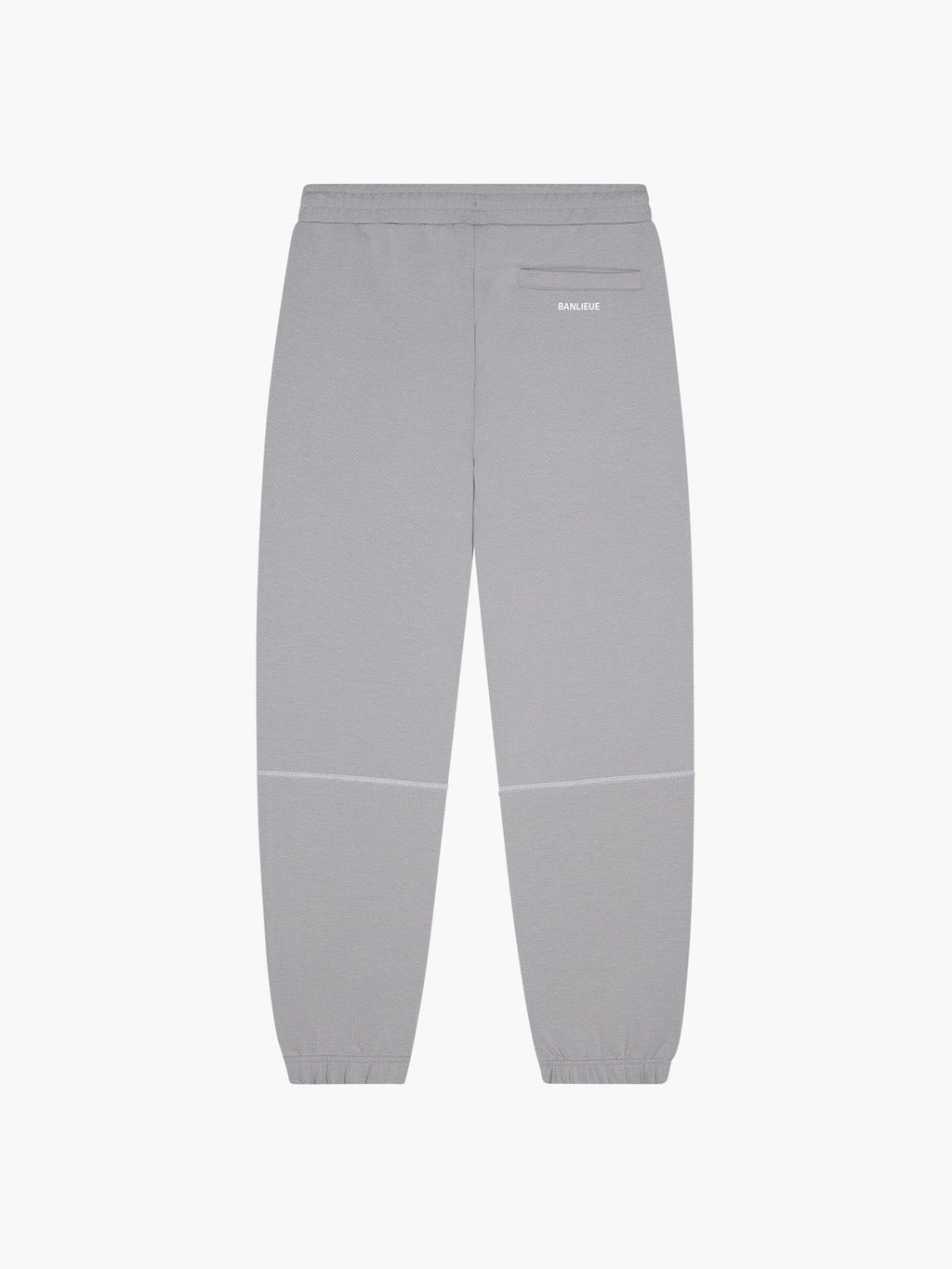 CONTRAST STITCH SWEATPANTS | ALLOY GREY / WHITE