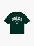 CREST V2 T-SHIRT | DARK ROYAL GREEN SEEDING