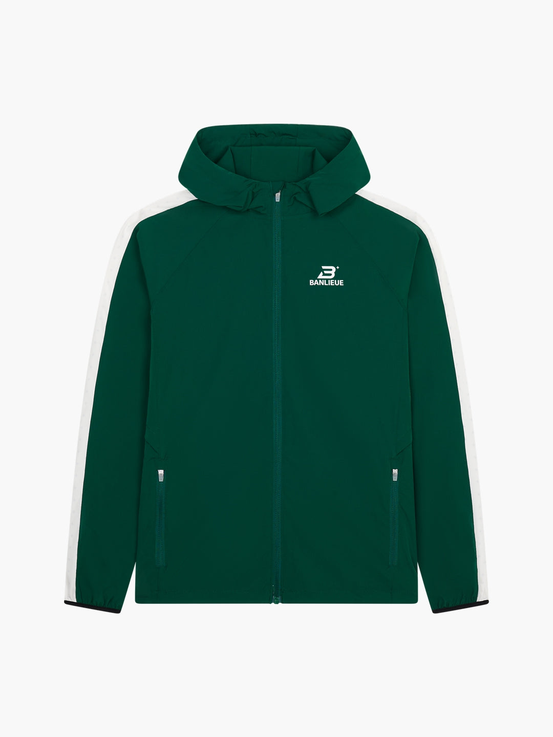 PERFORMANCE V2 HOODED TRACKTOP | DARK ROYAL GREEN SEEDING