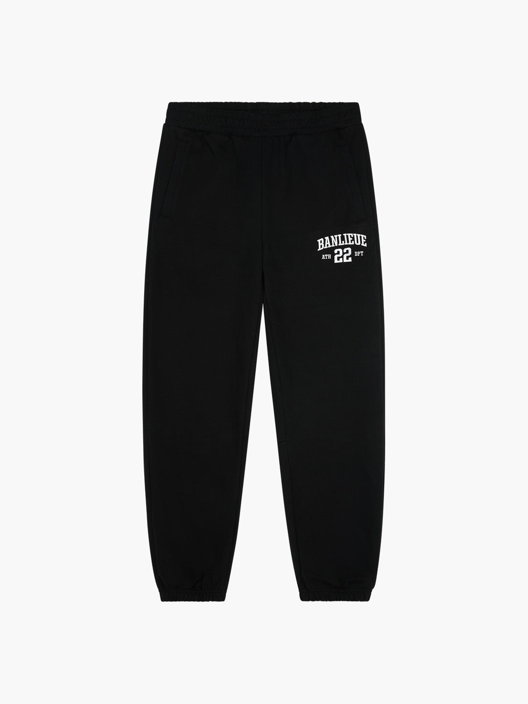 UNIVERSITY  SWEATPANTS | BLACK / IVORY WHITE